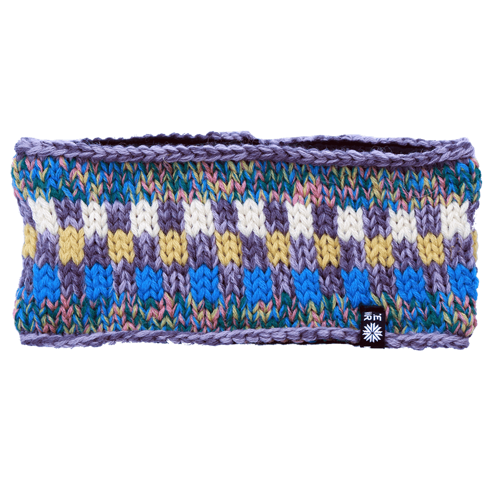 Valey bandeau en laine tricoté main