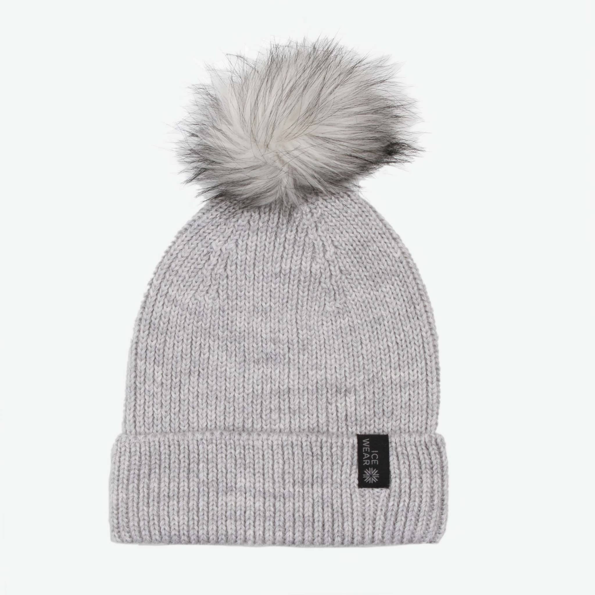 Vigur wool warm hat with pompom